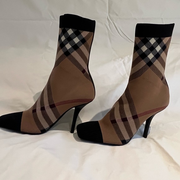 Burberry Check Sock Booties - Picture 3 of 9